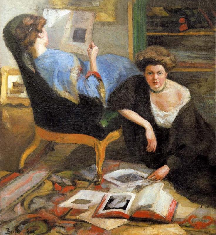Robert Breyer Women Reading oil painting picture